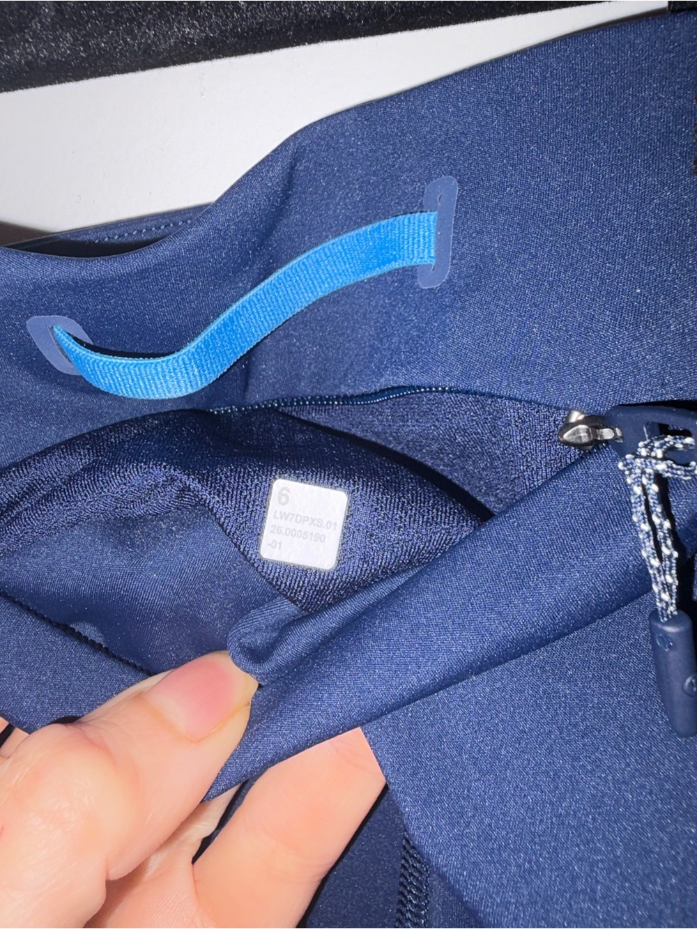 NWT $84 LULULEMON Fast & Free High-Rise Short 8” *Drawcord, Sz 6, Club Blue/OAVE - Picture 4 of 6